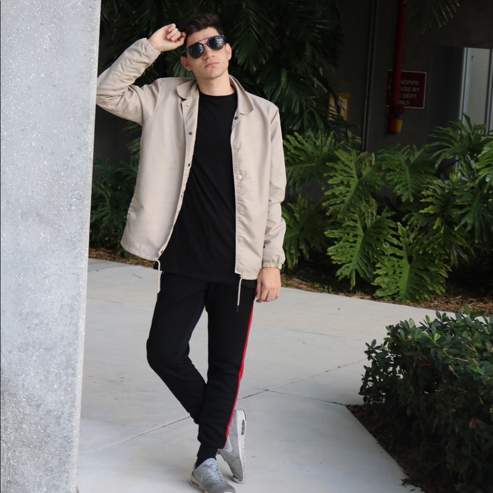 Modem Amusement Pacsun Tan Rain jacket